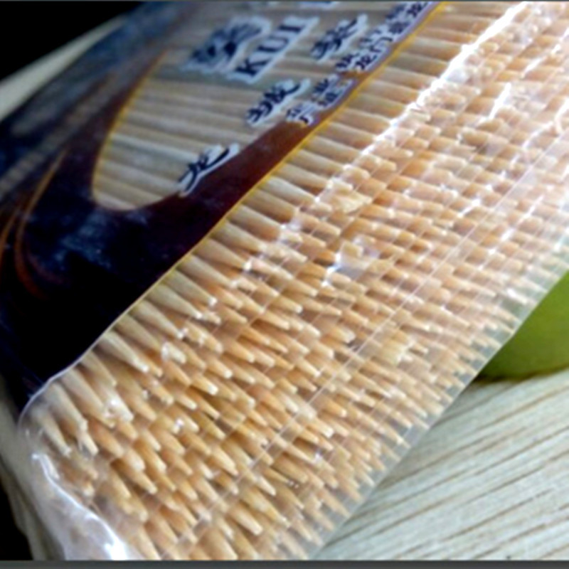 Longmen Panda Toothpick 4-Layer Thick Bamboo Double-Headed Fine Toothpick Hotel Restaurant Restaurant Disposable Supplies Wholesale