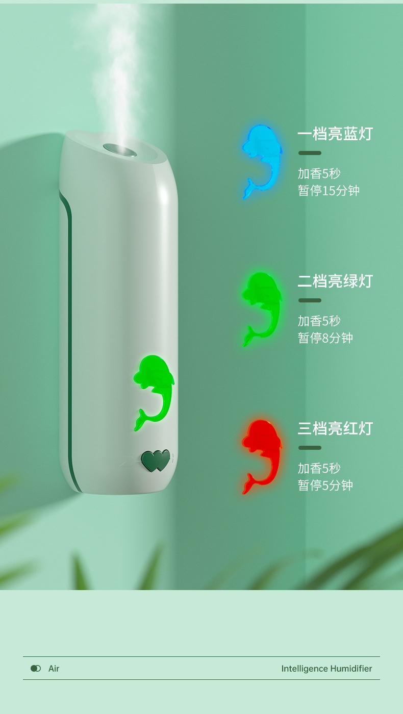 Factory Direct Sales New Automatic Aerosol Dispenser Indoor Toilet Hotel Security Timing Rechargeable Mute Aroma Diffuser