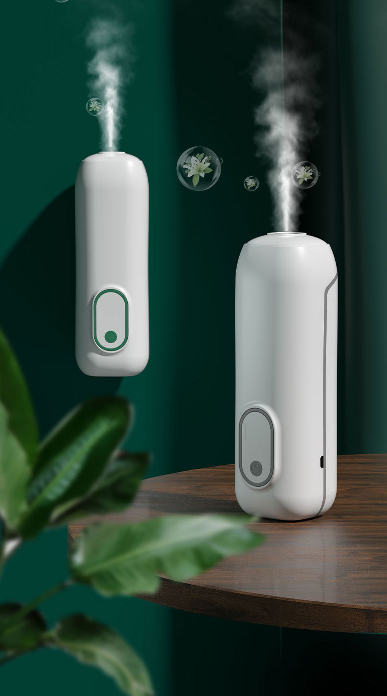 Factory Direct Sales New Automatic Aerosol Dispenser Indoor Toilet Hotel Security Timing Rechargeable Mute Aroma Diffuser