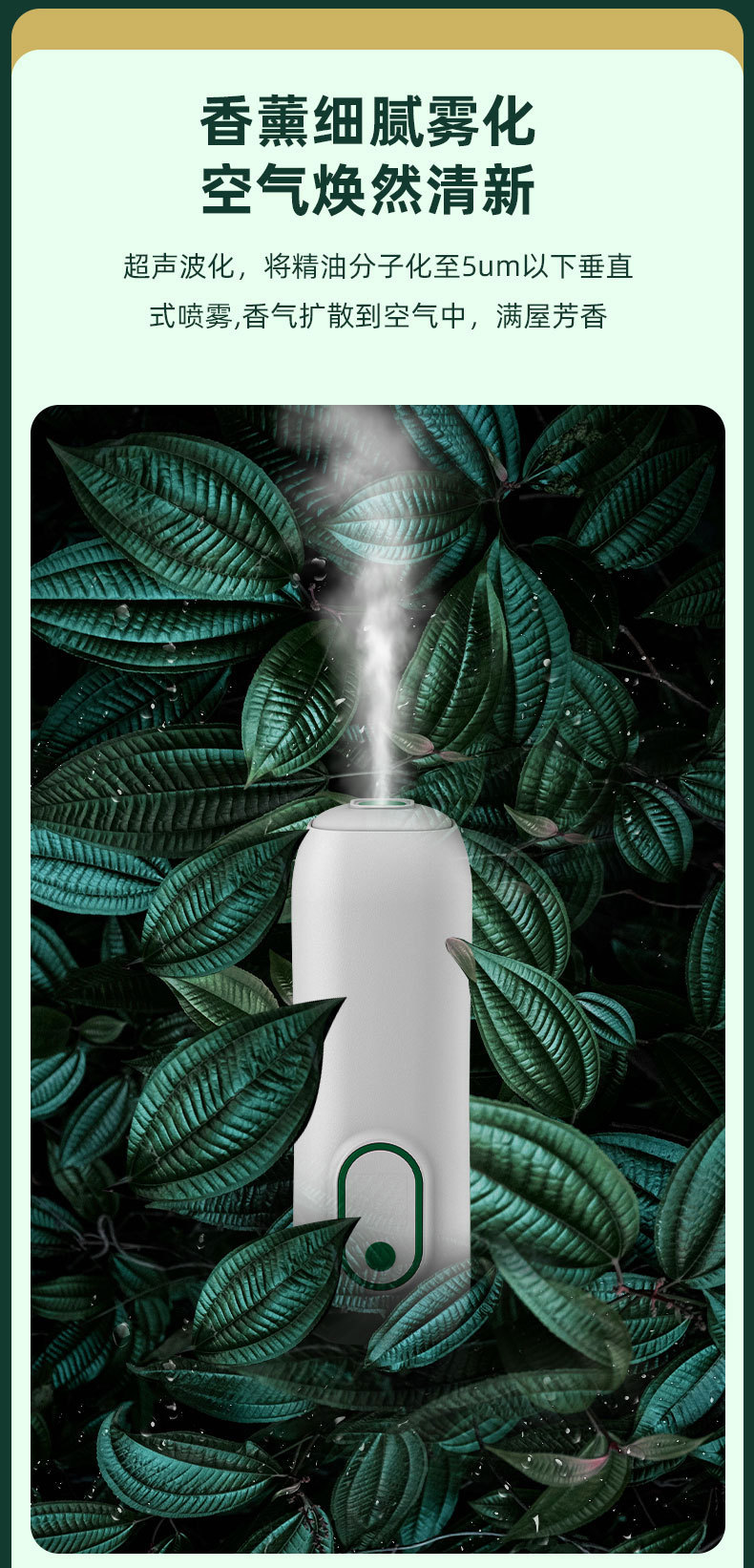 Factory Direct Sales New Automatic Aerosol Dispenser Indoor Toilet Hotel Security Timing Rechargeable Mute Aroma Diffuser