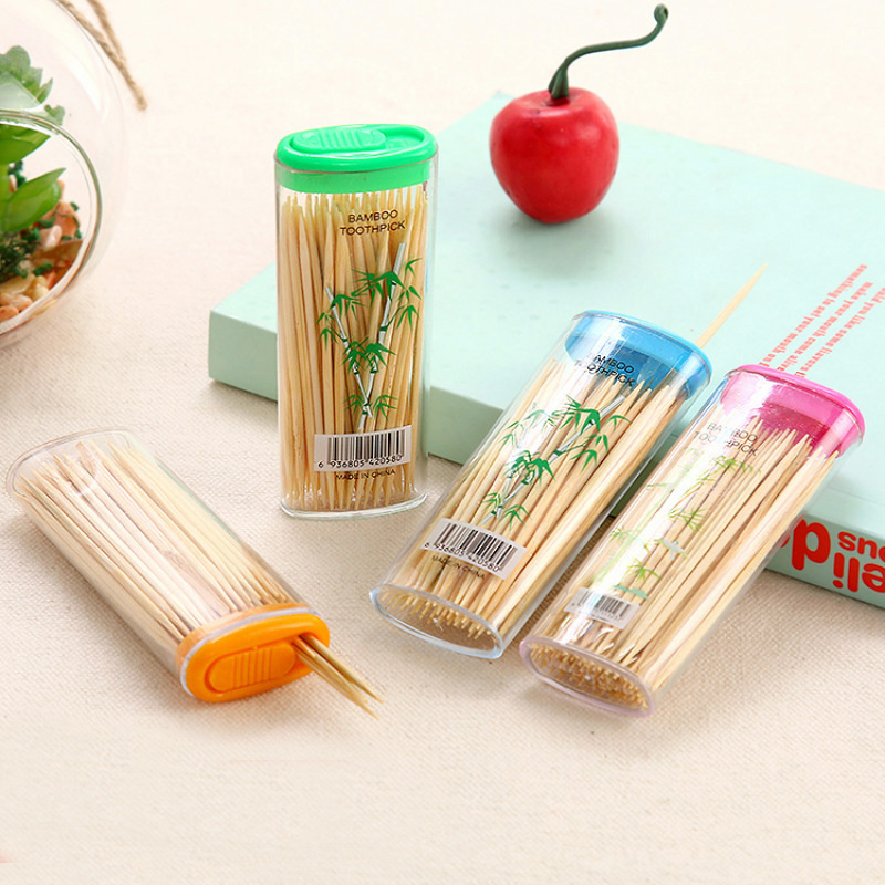 Toothpick Bamboo Lighter Modeling Barrel Portable Toothpick Supplies for Home Use and Restaurants Disposable Toothpick Wholesale