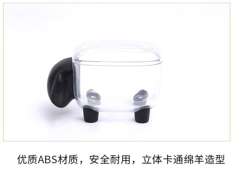 Creative Little Sheep storage tank Plastic desktop storage box Toothpick cotton swab box Creative Little Sheep storage tank Plastic desktop storage box Toothpick cotton swab box