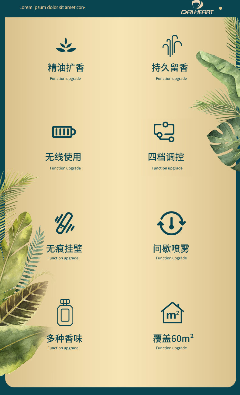 New Diffuse Aerosol Dispenser Household Hotel Fragrance Machine Charging Aroma Diffuser Essential Oil Car Humidifying Air Purifier