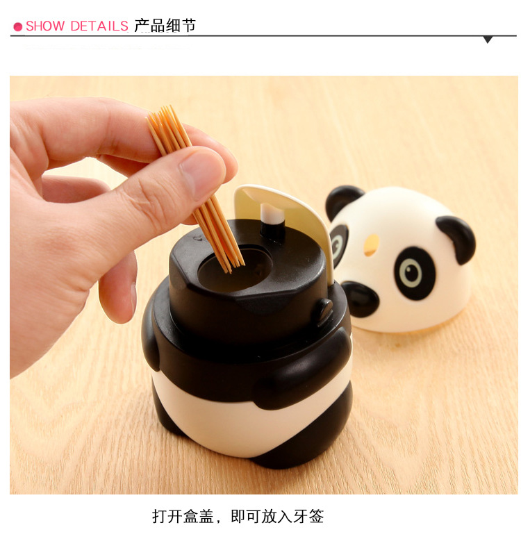 T Creative Automatic Toothpick Holder Cartoon Panda Toothpick Box Fashion Personality Cute Koala Toothpick Tin in Stock Wholesale T Creative Automatic Toothpick Holder Cartoon Panda Toothpick Box Fashion Personality Cute Koala Toothpick Tin in Stock Wholesale