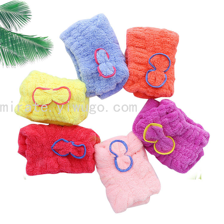 Microfiber Hair-Drying Cap Bow Shower Cap Thick Coral Fleece Princess Hat Shower Cap Microfiber Hair-Drying Cap Bow Shower Cap Thick Coral Fleece Princess Hat Shower Cap