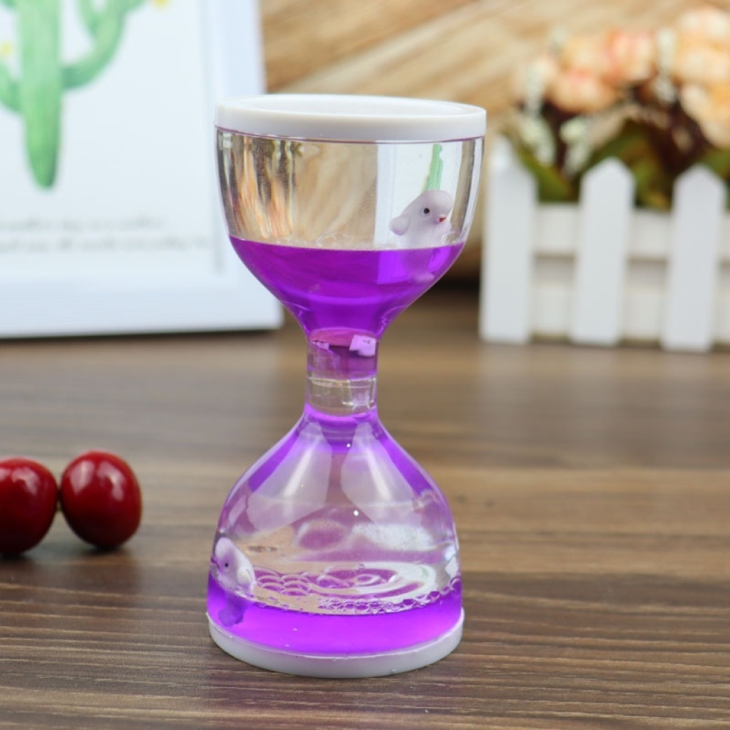 Trendy Douyin Style Oil Drop Oil Leak Hourglass Water Drop Liquid Decompression Daze Artifact Timer Ornaments Dream Gift