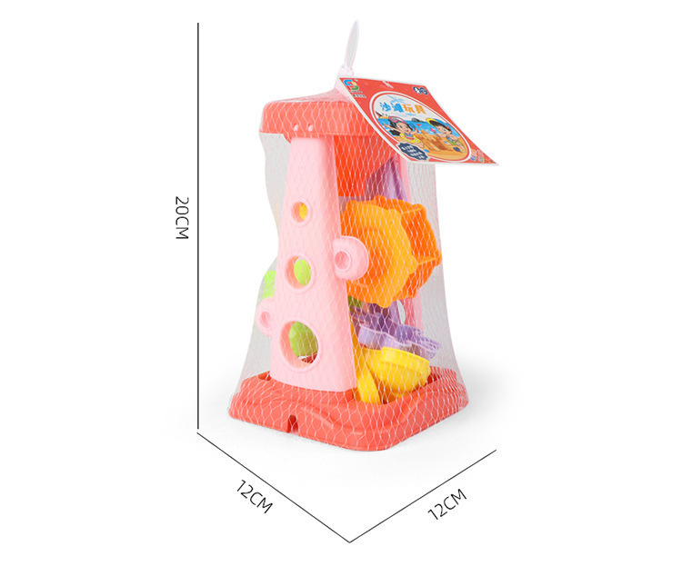 Group 1 hot selling hourglass toy 733A-320 Parent-child interactive summer outdoor playing beach toy set