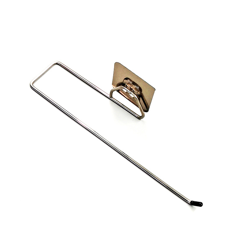 Kitchen Towel Rack Punch-Free Bathroom Towel Rack Storage Rack Single Buckle Plastic Wrap Rag Storage Rack Wholesale