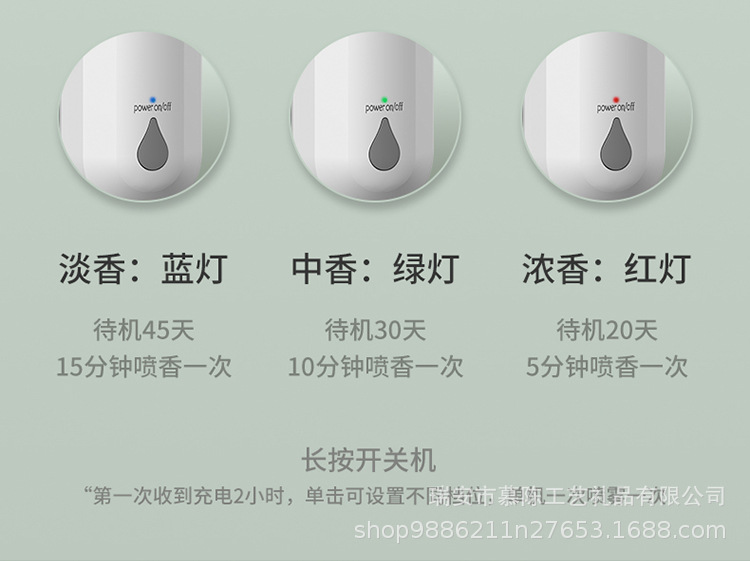 Automatic Aerosol Dispenser Toilet Indoor Home Hotel Ultrasonic Aroma Diffuser Fragrance Machine Charging Essential Oil Device Aroma Diffuser