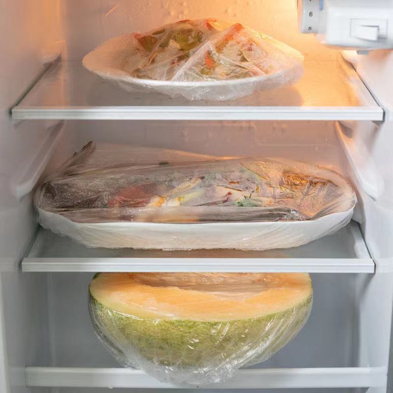 Disposable Fresh-Keeping Sets Refrigerator Food Anti-Odor Plastic Wrap Cover Food Cover Dustproof Disposable Food Cover