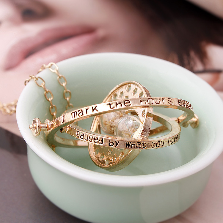 Jewelry Foreign Trade Original Single Harry Potter Time Converter Hourglass Necklace AliExpress Female