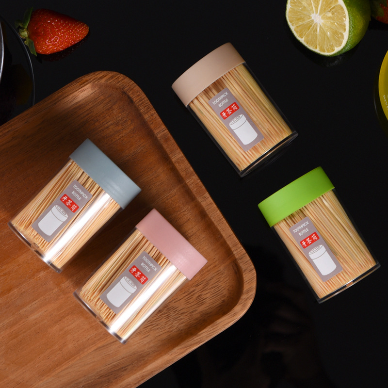 Creative Toothpick Holder Portable Plastic Toothpick Tin Household Minimalist Toothpick Bottle Living Room Toothpick Box Toothpick Holder Customization