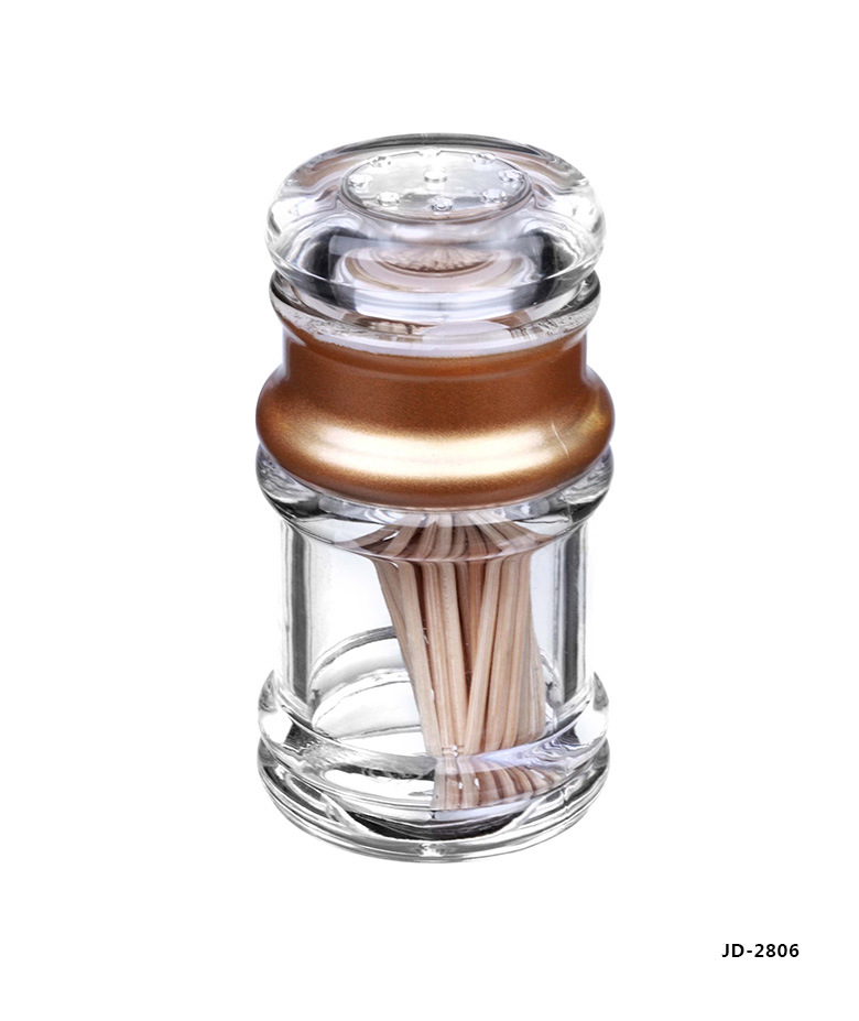Acrylic Pepper Bottle Toothpick Bottle Restaurant Gourmet Powder Chicken Essence Spice Jar Spicy Toothpick Tin Factory Direct Sales