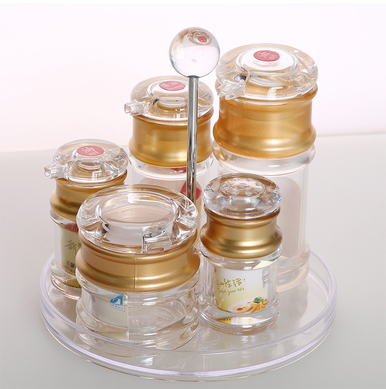Acrylic Pepper Bottle Toothpick Bottle Restaurant Gourmet Powder Chicken Essence Spice Jar Spicy Toothpick Tin Factory Direct Sales
