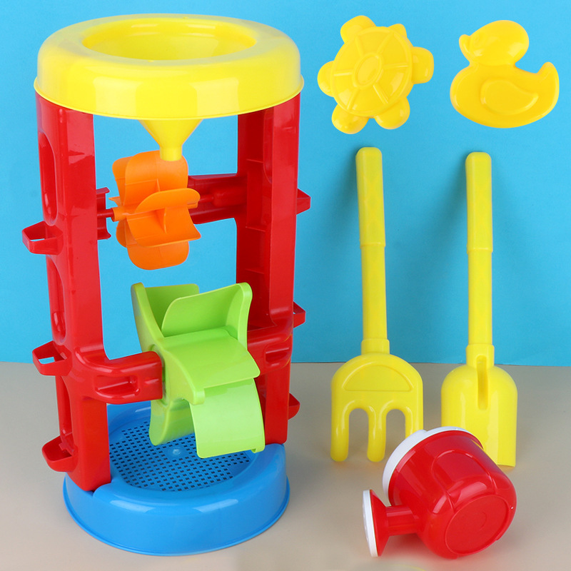 Cross-Border New Baby Snow Digging Large Beach Toy Hourglass Cassia Shovel Children&#039;s Suit Play House