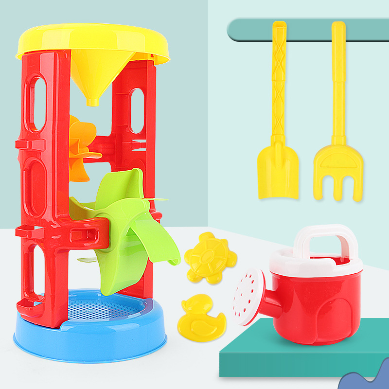 Cross-Border New Baby Snow Digging Large Beach Toy Hourglass Cassia Shovel Children&#039;s Suit Play House
