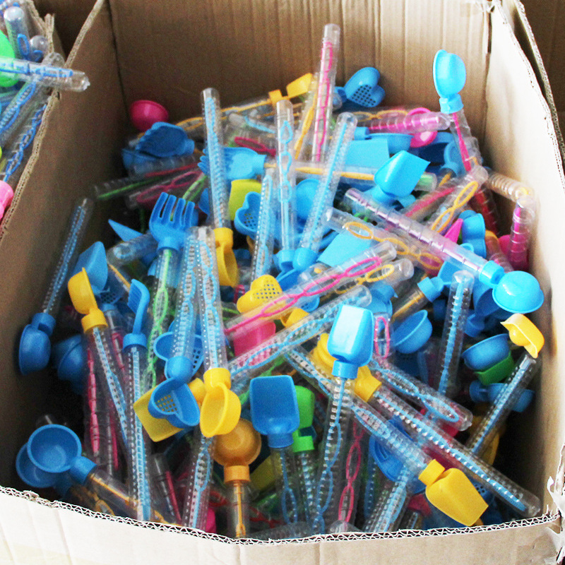 Beach Toy  Beach Bubble Wand Beach Tools Seaside Entertainment Toys Shovel Hourglass Bubble Water 28cm Medium Size