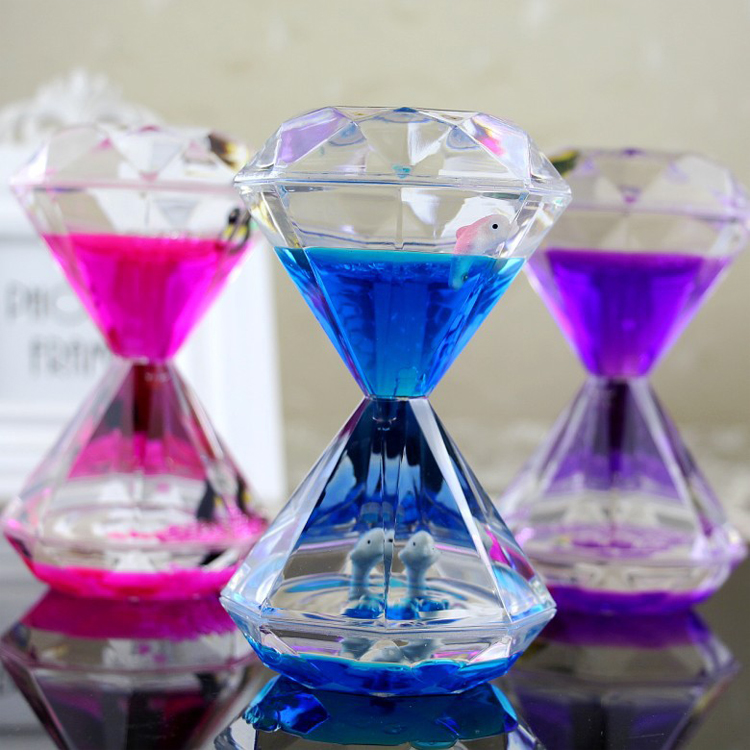 Creative Large Diamond Floating Drops Liquid Oil Strainer Hourglass Water Drops Timer Ornaments Children Girls Personality Gift Creative Large Diamond Floating Drops Liquid Oil Strainer Hourglass Water Drops Timer Ornaments Children Girls Personality Gift