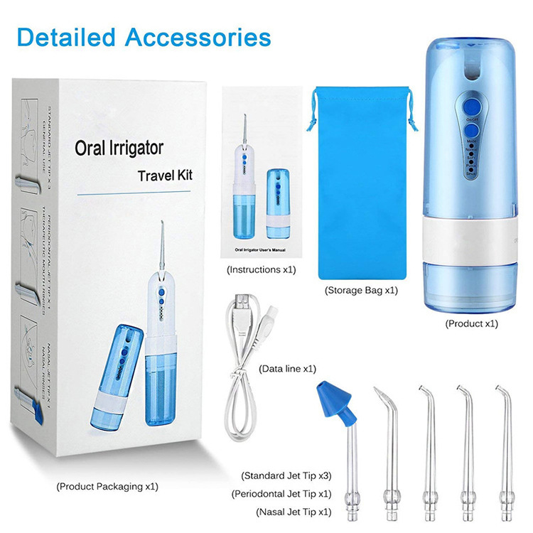 Portable Home Water Toothpick Cross-Border Ultrasonic Electric Tooth Cleaner Waterpik Electric Tooth Cleaner