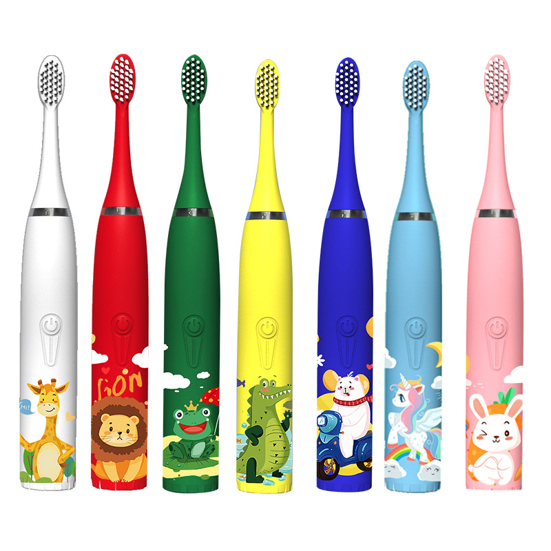 Sonic Type Electric Water Toothpick DuPont Soft Bristle Small Brush Head Smart Toothbrush Kids Oral Irrigator Children Electric Toothbrush