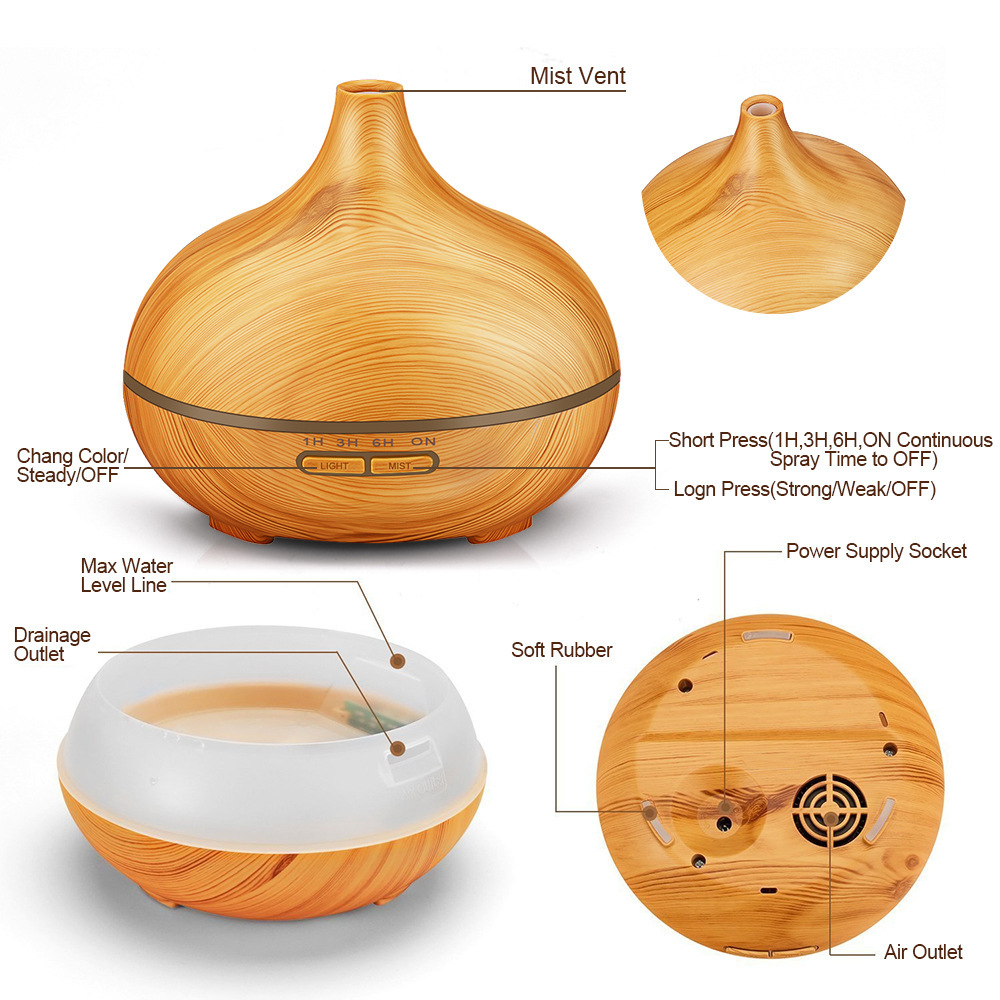 Factory Direct Supply Automatic Aerosol Dispenser Wood Grain Humidifier Aromatherapy Oil Diffuser Ultrasonic Aroma Diffuser Cross-Border Factory Direct Supply Automatic Aerosol Dispenser Wood Grain Humidifier Aromatherapy Oil Diffuser Ultrasonic Aroma Diffuser Cross-Border