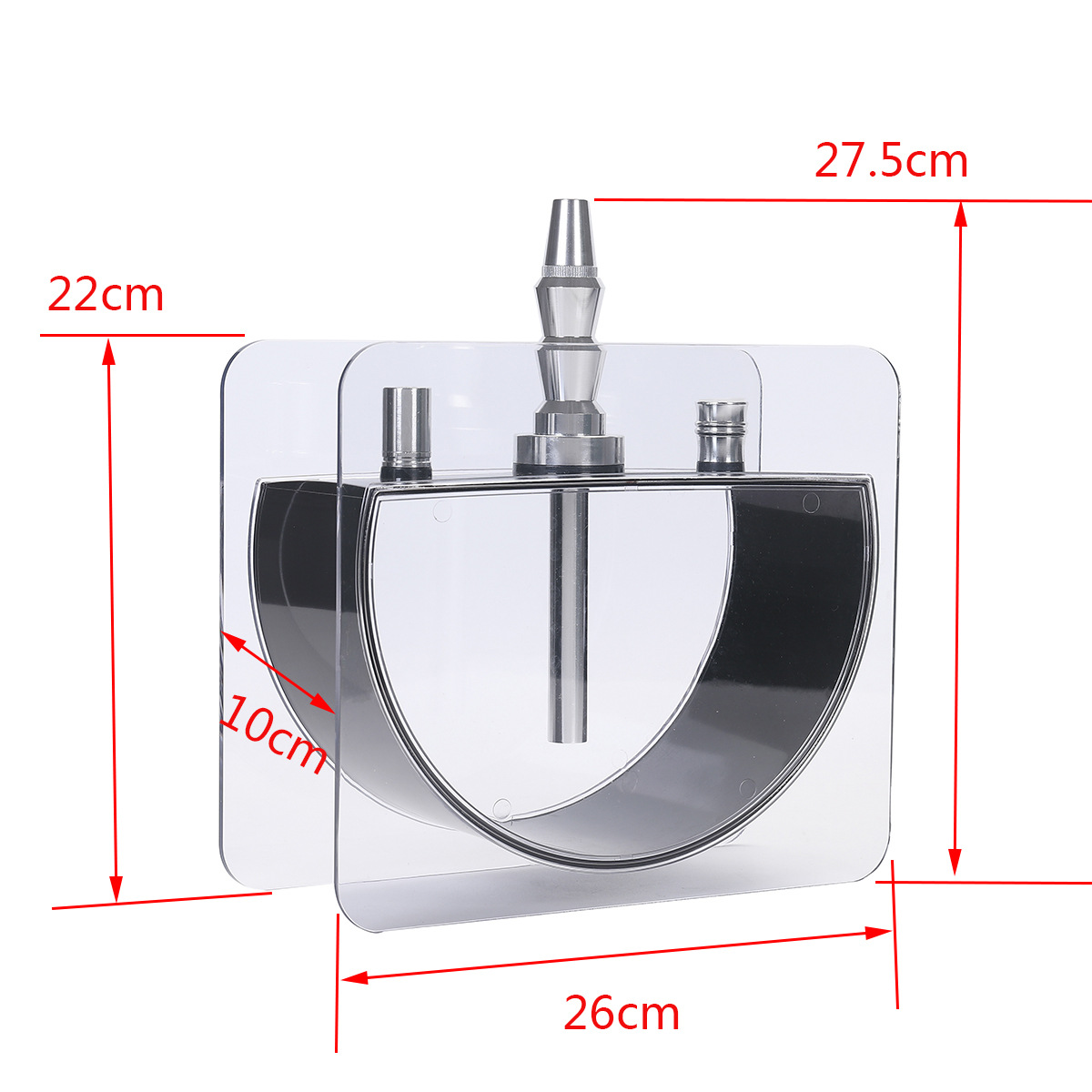Factory Direct Sales Arabic Hookah Set Double Tube Acrylic Hookah Silica Gel Tube Accessories One Piece Dropshipping