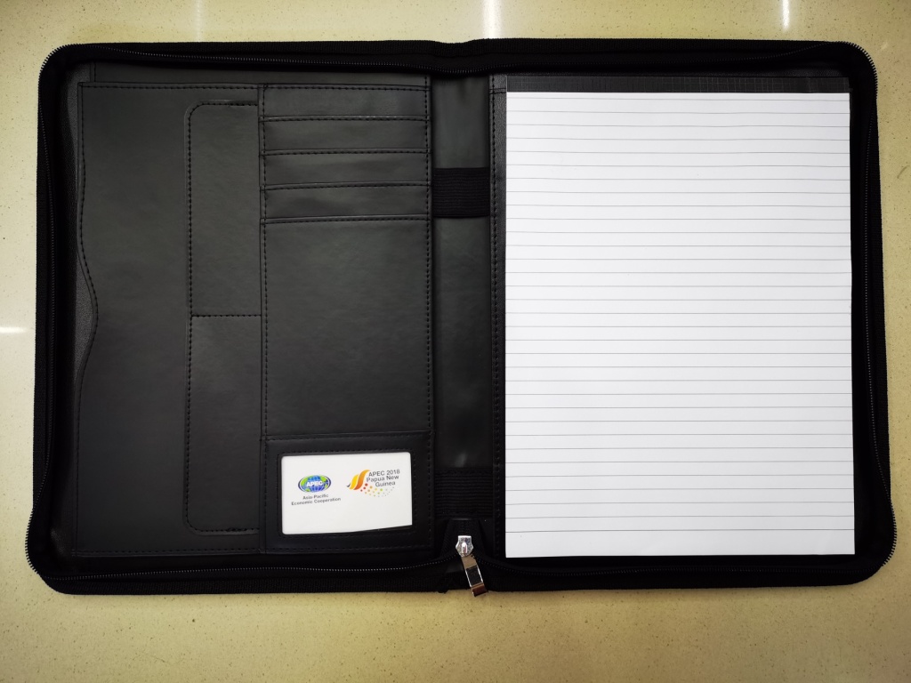 Pu Business Office A4 Male Package Folder Zipper Bag Hotel Service Guide Fare Menu Holder Pu Business Office A4 Male Package Folder Zipper Bag Hotel Service Guide Fare Menu Holder