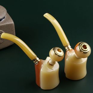 Factory Wholesale Portable Hookah Pipe Customized Gift Horn Cigarette Holder Household Hookah Smoking Set One Piece Dropshipping