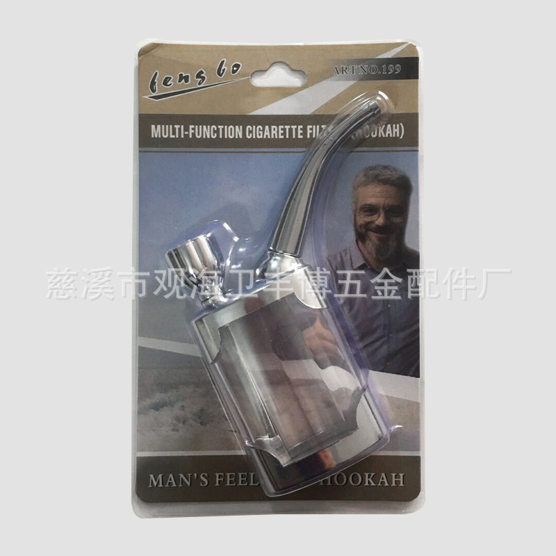 Multi-Filter Straight Hair Hookah Pipe Dual-Use Portable Hookah All Kinds of Business Metal Hookah