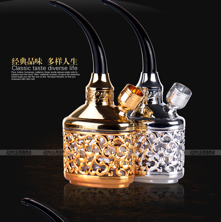 Zobo genuine authentic hookah pipe water pipe double filtration smoke pot with double double smoking