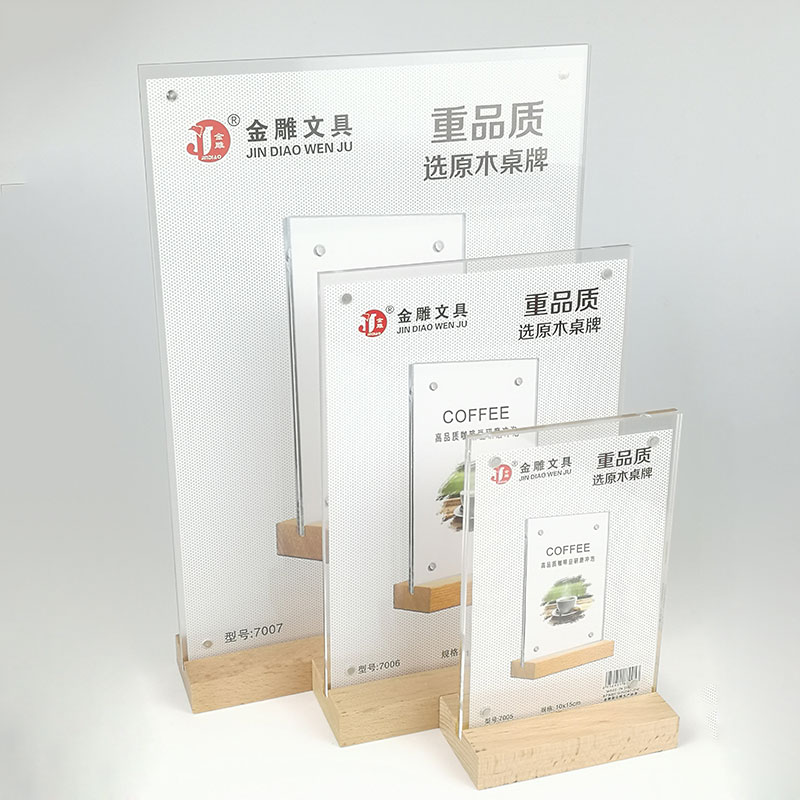 Acrylic decca table sign Draw log decca table plate menu plate a4/a5/a6 acrylic decca table sign