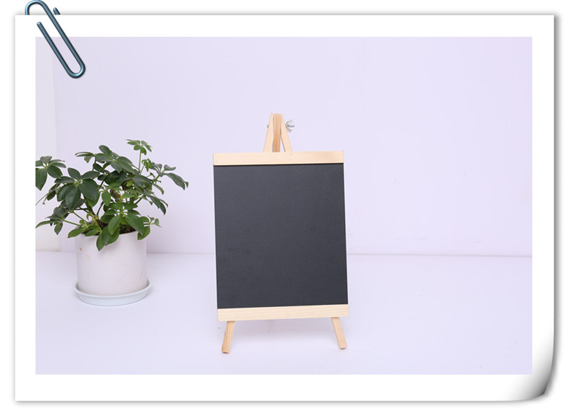 Wooden desktop mini menu small blackboard bar milk tea shop vertical creative display billboard message board