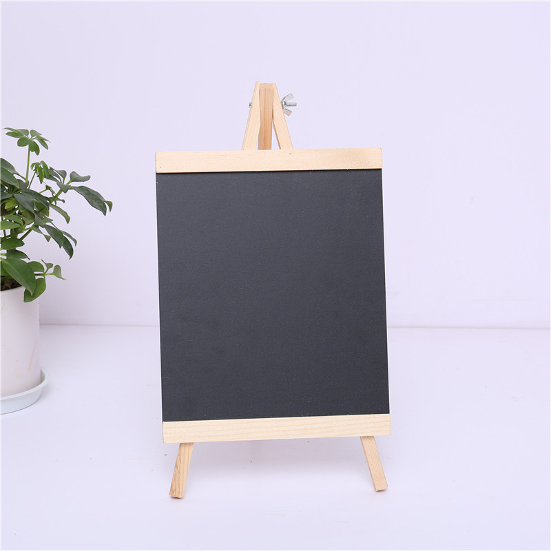 Wooden desktop mini menu small blackboard bar milk tea shop vertical creative display billboard message board