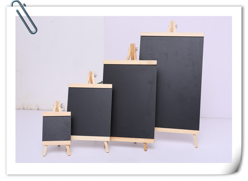 Wooden desktop mini menu small blackboard bar milk tea shop vertical creative display billboard message board