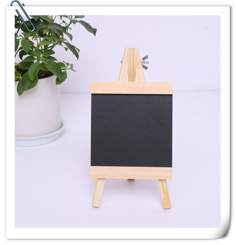 Wooden desktop mini menu small blackboard bar milk tea shop vertical creative display billboard message board