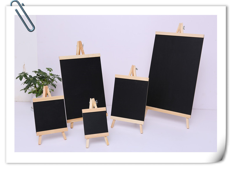 Wooden desktop mini menu small blackboard bar milk tea shop vertical creative display billboard message board