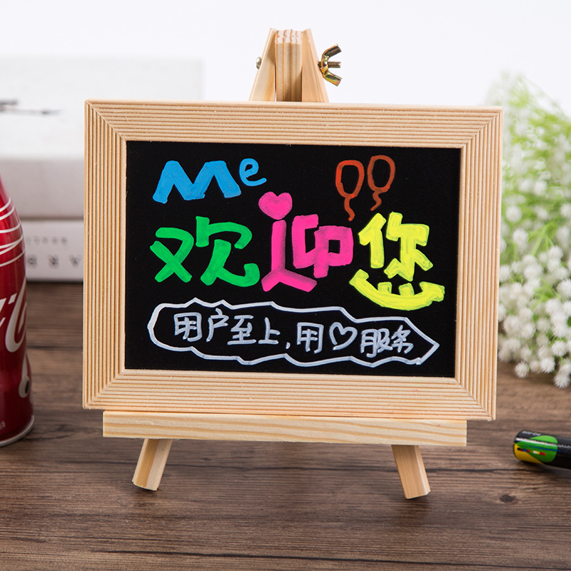Table top small blackboard vertical menu board restaurant price list shop creative display board message board 