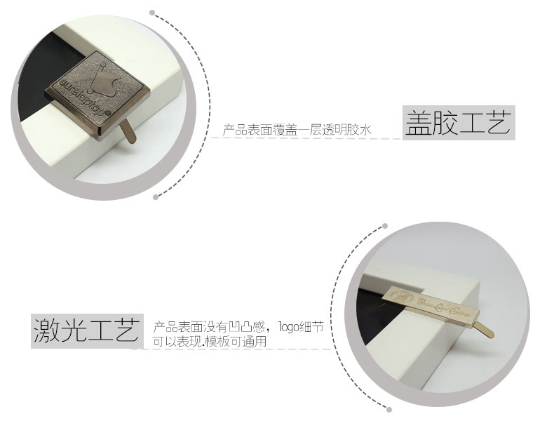 Customized Glass Hookah Alloy Labeling Hardware Metal Logo Alloy Brushed Nameplate Pipe Corrosion Iron Logo