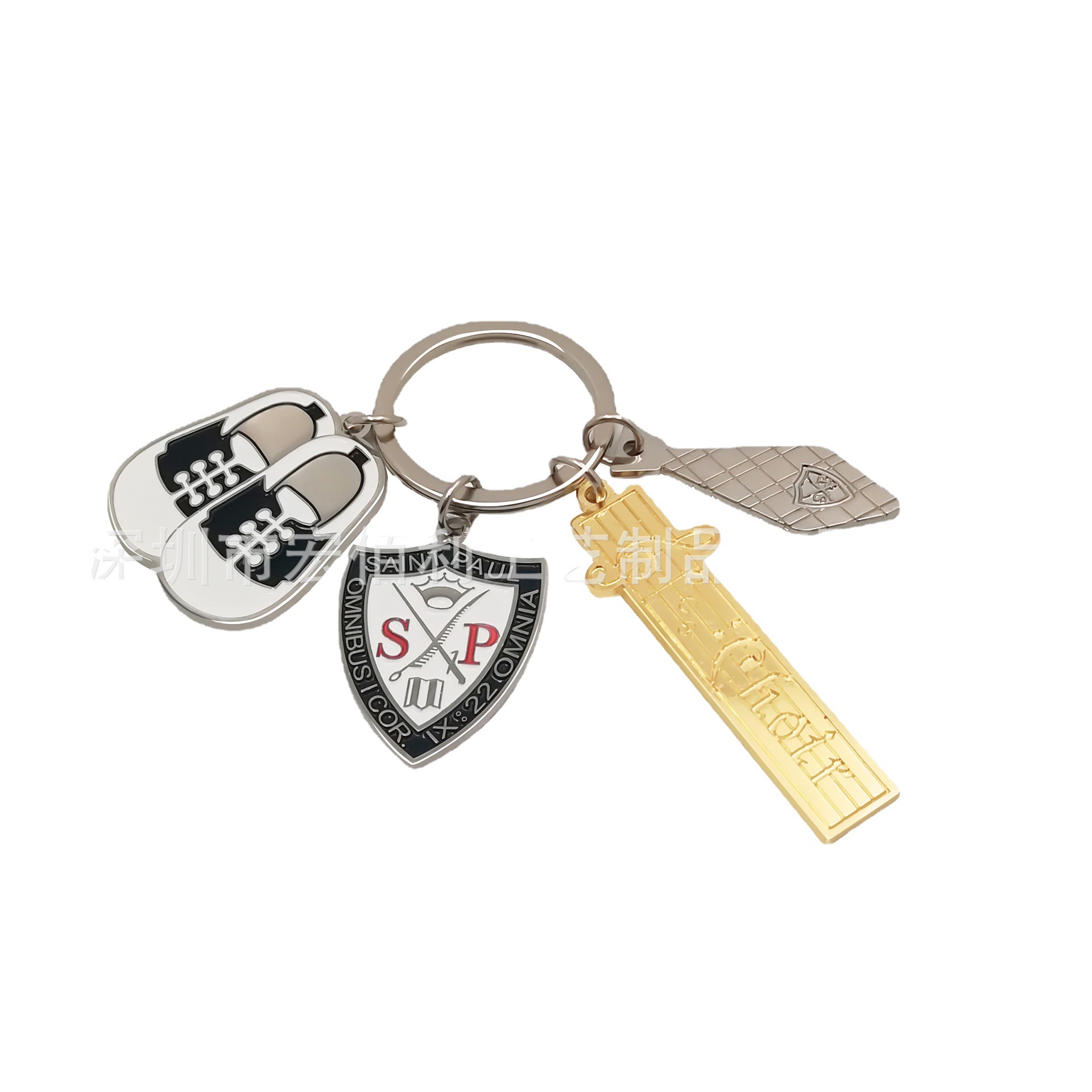 Metal Keychains Customized Creative Key Chain Pendant Star Keychain Customized Car Cartoon Key Card Customization