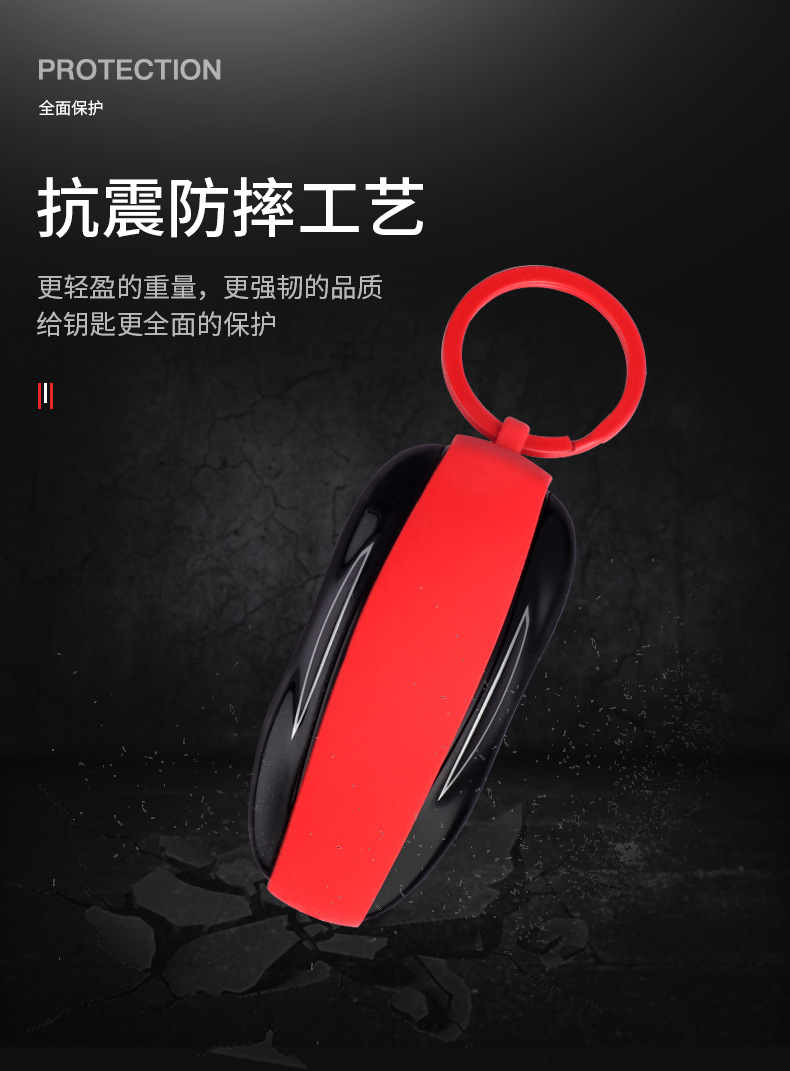 Applicable to Tesla Tesla Model 3 X S Y Silicone Key Cover Card Holder Bikini Protective Shell Pendant