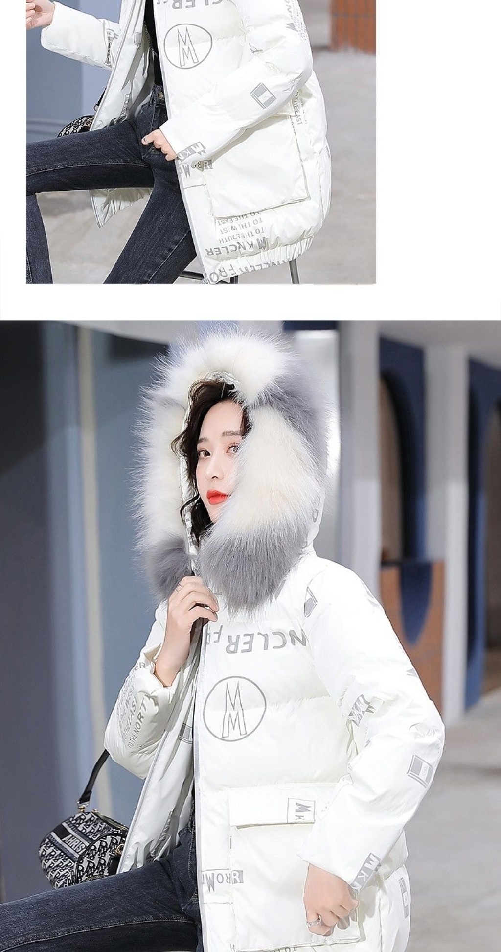 Glossy Cotton-Padded Clothes 2020 New Women's Korean Style Winter Mid-Length Thick Disposable Cotton-Padded Clothes Loose down Cotton Jacket Fashion