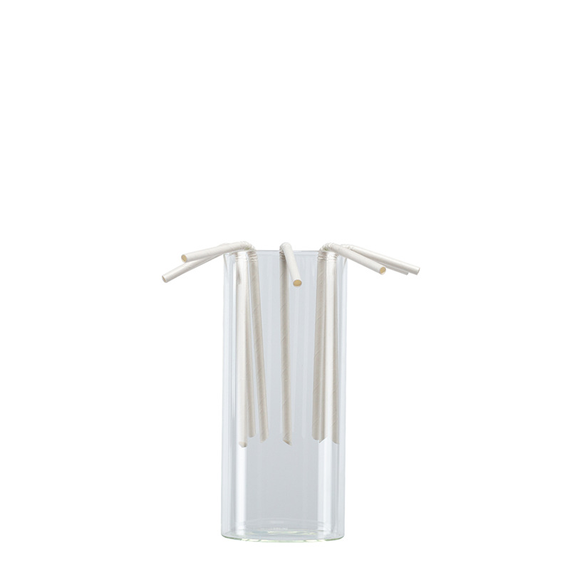 Factory Disposable Paper Straw Individually Packaged Degradable Juice Coffee Milk Tea Straw Factory Direct Supply