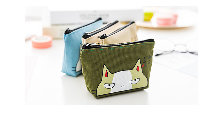 Oxford cloth cat change purse waterproof express coin bag key bag card bag easy to carry Oxford cloth cat change purse waterproof express coin bag key bag card bag easy to carry