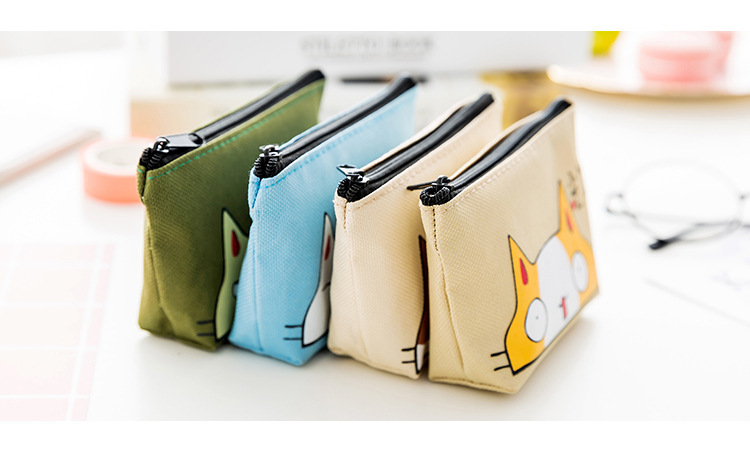 Oxford cloth cat change purse waterproof express coin bag key bag card bag easy to carry Oxford cloth cat change purse waterproof express coin bag key bag card bag easy to carry