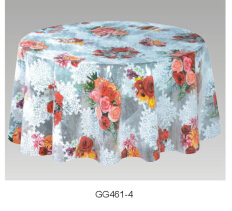 PVC Transparent Printed Tablecloth Waterproof Oil-Proof Tablecloth Disposable Tableclothes Crystal Tablecloth