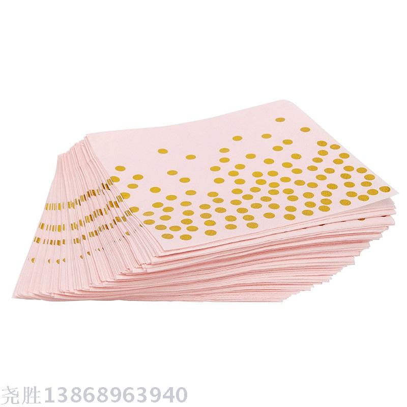 Pink Gold Pot Disposable Tableware Set for Party and Banquet Pink Gold Pot Disposable Tableware Set for Party and Banquet
