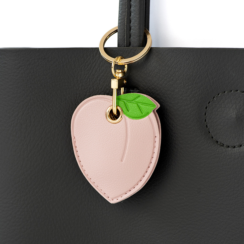 Bamenchongshe Cartoon Access Card Leather Case Personality Creative Keychain Pendant Cute Girl Bag Hanging Small Gift