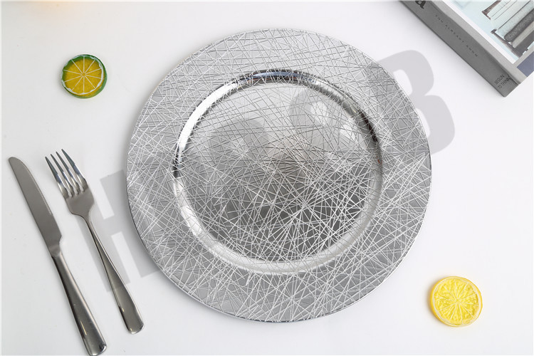 2020 New European-Style Plate Hotel Wedding Mat Plate Plastic Plate Electroplating Craft Plate Decorative Tray 2020 New European-Style Plate Hotel Wedding Mat Plate Plastic Plate Electroplating Craft Plate Decorative Tray
