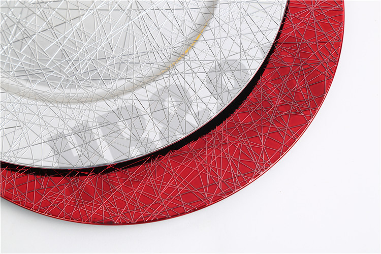2020 New European-Style Plate Hotel Wedding Mat Plate Plastic Plate Electroplating Craft Plate Decorative Tray 2020 New European-Style Plate Hotel Wedding Mat Plate Plastic Plate Electroplating Craft Plate Decorative Tray