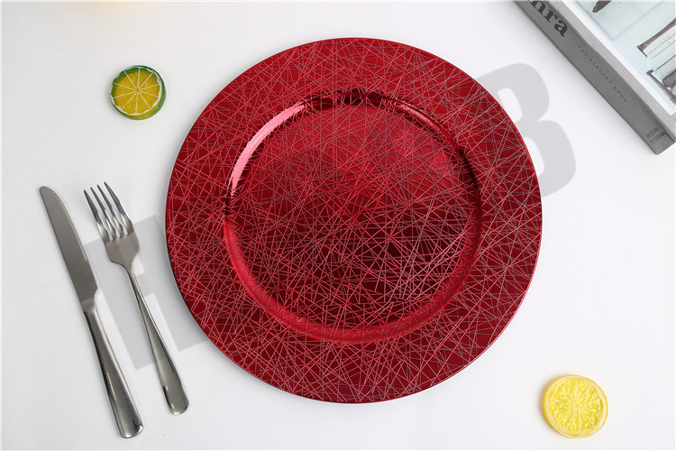2020 New European-Style Plate Hotel Wedding Mat Plate Plastic Plate Electroplating Craft Plate Decorative Tray 2020 New European-Style Plate Hotel Wedding Mat Plate Plastic Plate Electroplating Craft Plate Decorative Tray